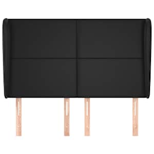 Čelo postele typu ušák černé 147x23x118/128 cm umělá kůže - obrázek 3