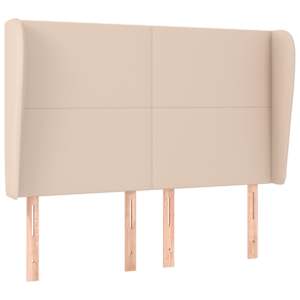 Čelo postele typu ušák cappuccino 147x23x118/128 cm umělá kůže - obrázek 2
