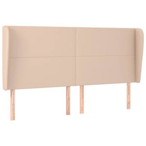 Čelo postele typu ušák cappuccino 163x23x118/128 cm umělá kůže - obrázek 2