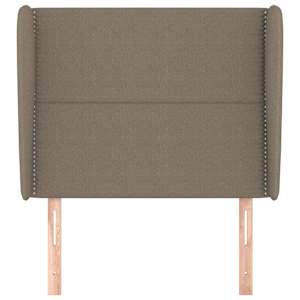Čelo postele typu ušák taupe 103x23x118/128 cm textil - obrázek 3
