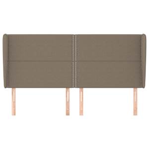 Čelo postele typu ušák taupe 183x23x118/128 cm textil - obrázek 3