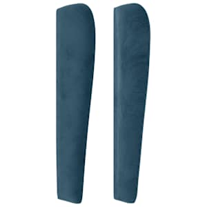 Čelo postele typu ušák tmavě modré 83 x 23 x 118/128 cm samet - obrázek 4