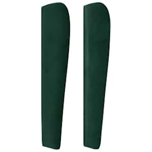 Čelo postele typu ušák tmavě zelená 103x23x118/128 cm samet - obrázek 4
