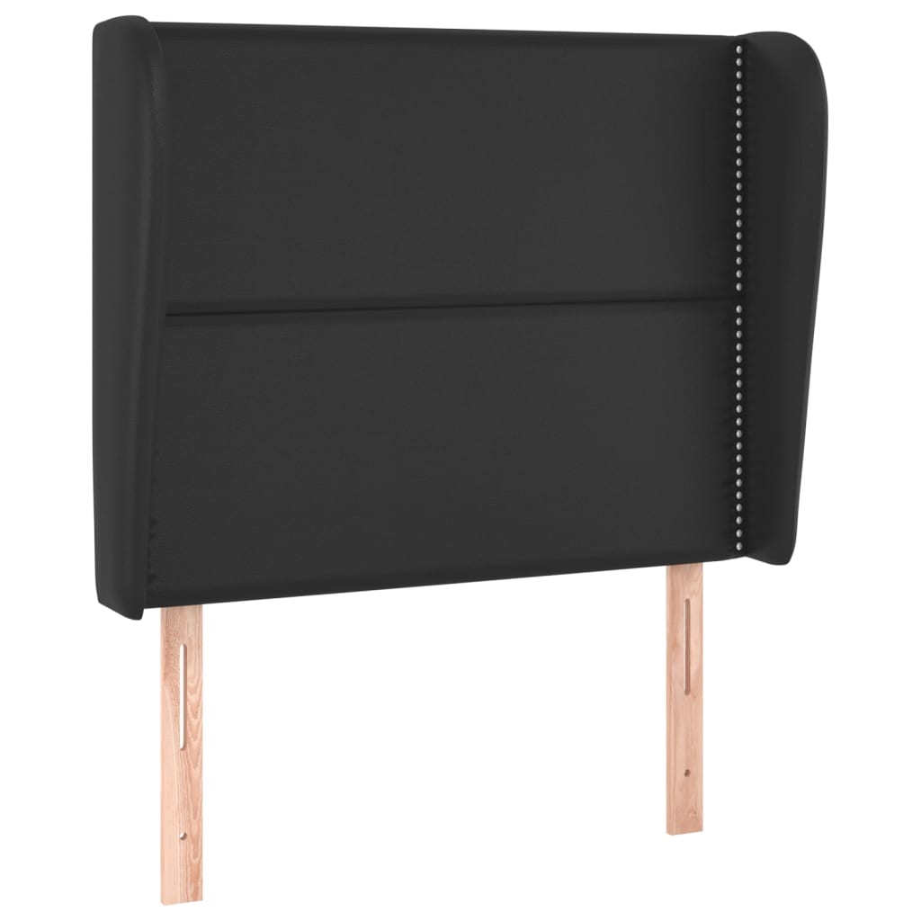 vidaXL Čelo postele typu ušák černé 93x23x118/128 cm umělá kůže