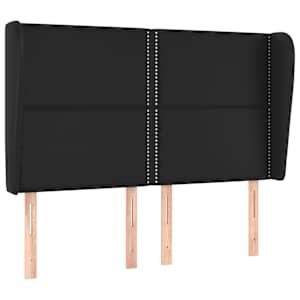 Čelo postele typu ušák černé 147x23x118/128 cm umělá kůže - obrázek 2