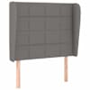 vidaXL voodipeats servadega, tumehall, 83x23x118/88 cm, kangas