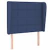 vidaXL voodipeats servadega, sinine, 83x23x118/88 cm, kangas