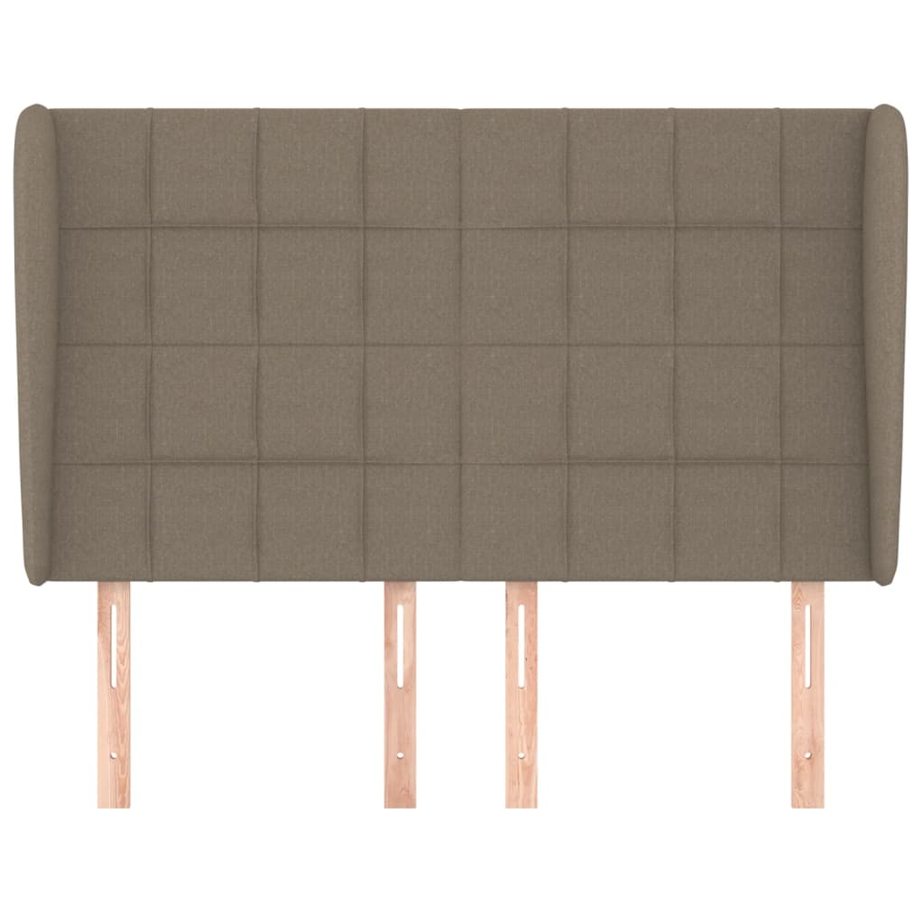 vidaXL Čelo postele so záhybmi sivohnedé 147x23x118/128 cm látka