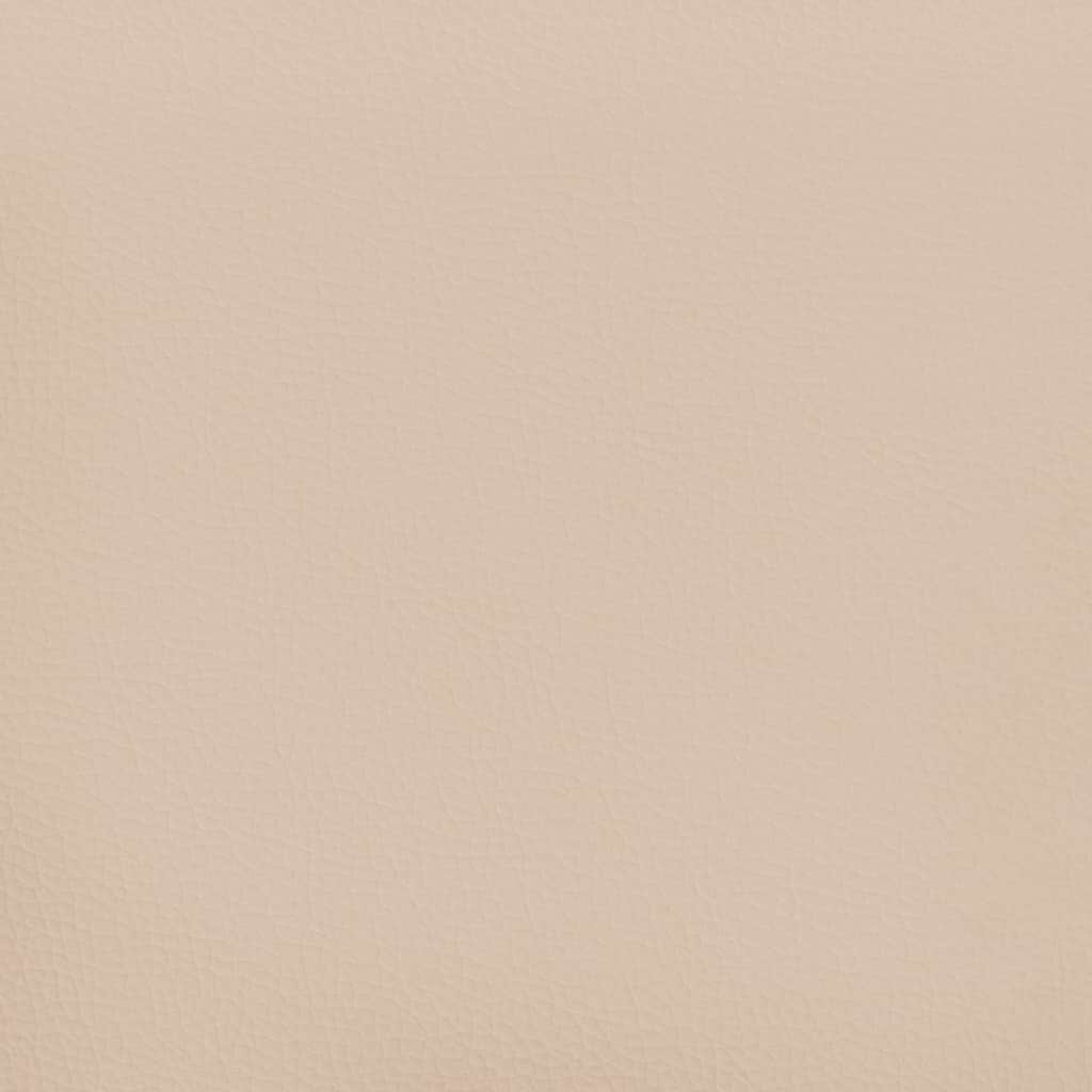 vidaXL Hoofdbord met randen 83x23x118/128 cm kunstleer cappuccinokleur bruin, foto 2