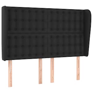 Čelo postele typu ušák černé 147x23x118/128 cm umělá kůže - obrázek 2
