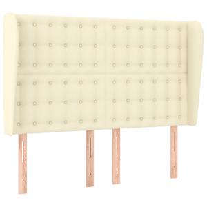 Čelo postele typu ušák krémové 147 x 23 x 118/128 cm umělá kůže - obrázek 2