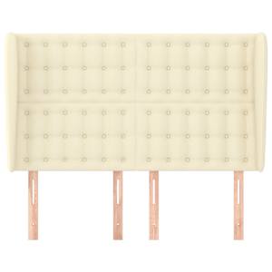 Čelo postele typu ušák krémové 147 x 23 x 118/128 cm umělá kůže - obrázek 3