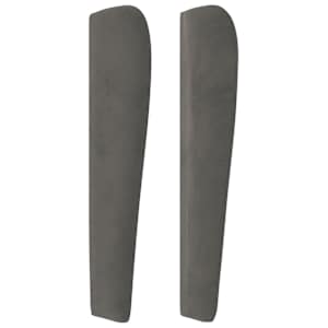 Čelo postele typu ušák tmavě šedé 93x23x118/128 cm samet - obrázek 4