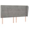 vidaXL voodipeats servadega, helehall, 203x23x118/128 cm, samet