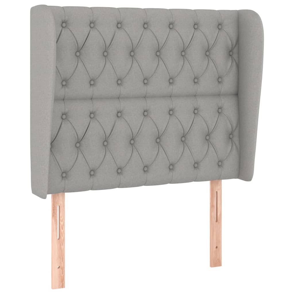 vidaXL ÄŚelo postele typu uĹˇĂˇk svÄ›tle ĹˇedĂ© 93 x 23 x 118/128 cm textil