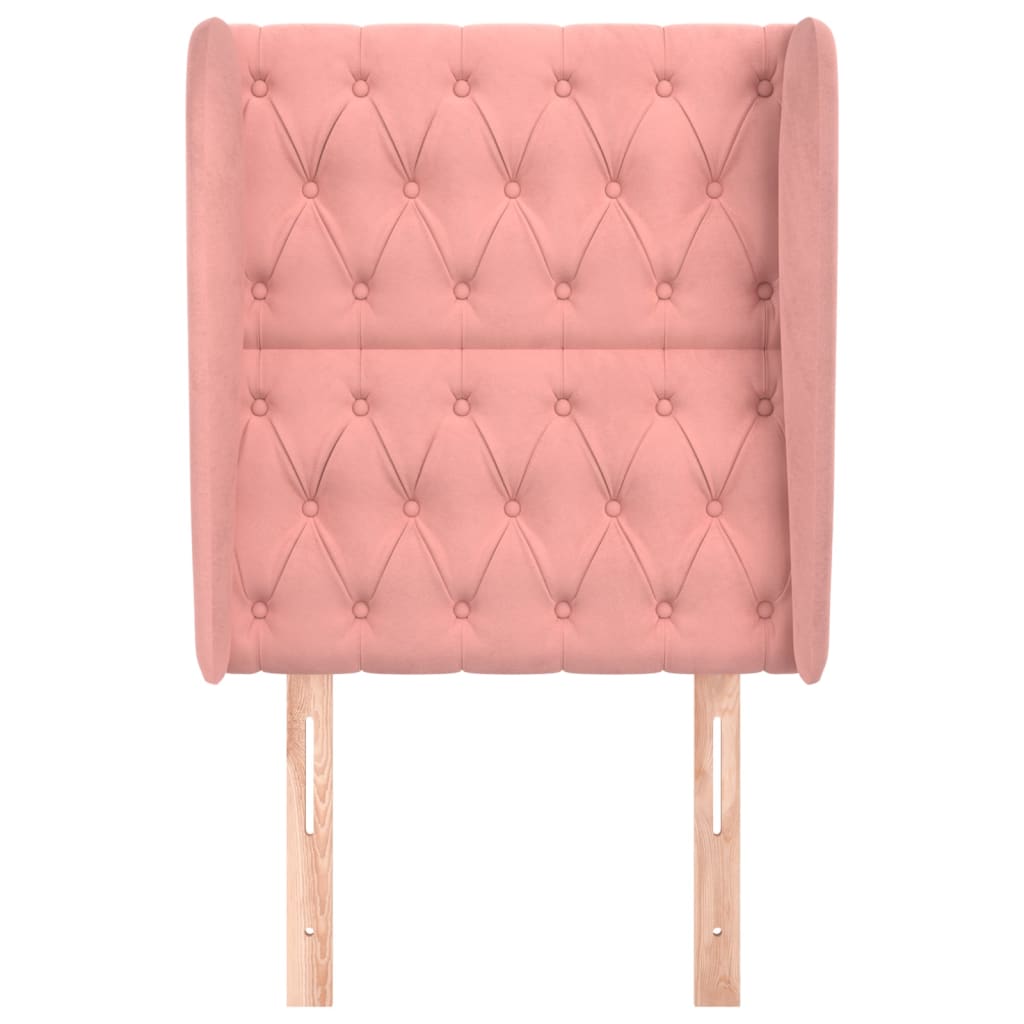 vidaXL Čelo postele so záhybmi čierne 83x23x118/128 cm zamat