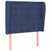 vidaXL voodipeats servadega, sinine, 83x23x118/88 cm, kangas