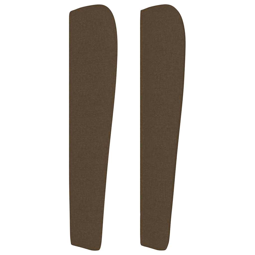 vidaXL Hoofdbord met randen 93x23x118/128 cm stof donkerbruin bruin, foto 4