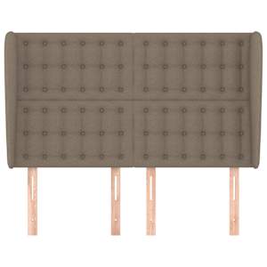 Čelo postele typu ušák taupe 147x23x118/128 cm textil - obrázek 3