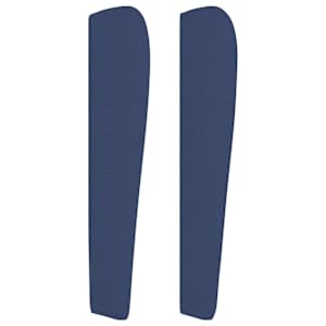 Čelo postele typu ušák modré 183x23x118/128 cm textil - obrázek 4