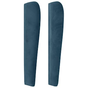 Čelo postele typu ušák tmavě modré 83 x 23 x 118/128 cm samet - obrázek 4