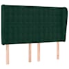 vidaXL voodipeats servadega, tumeroheline, 147x23x118/128 cm, samet