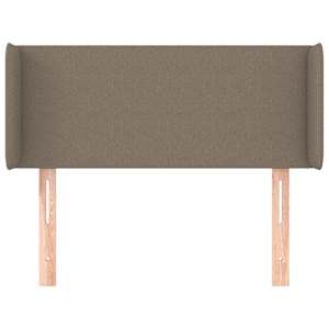 Čelo postele typu ušák taupe 83 x 16 x 78/88 cm textil - obrázek 3