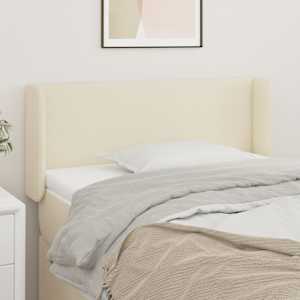Čelo postele typu ušák krémové 83 x 16 x 78/88 cm umělá kůže - obrázek 1