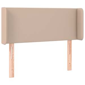 Čelo postele typu ušák cappuccino 83 x 16 x 78/88 cm umělá kůže - obrázek 2