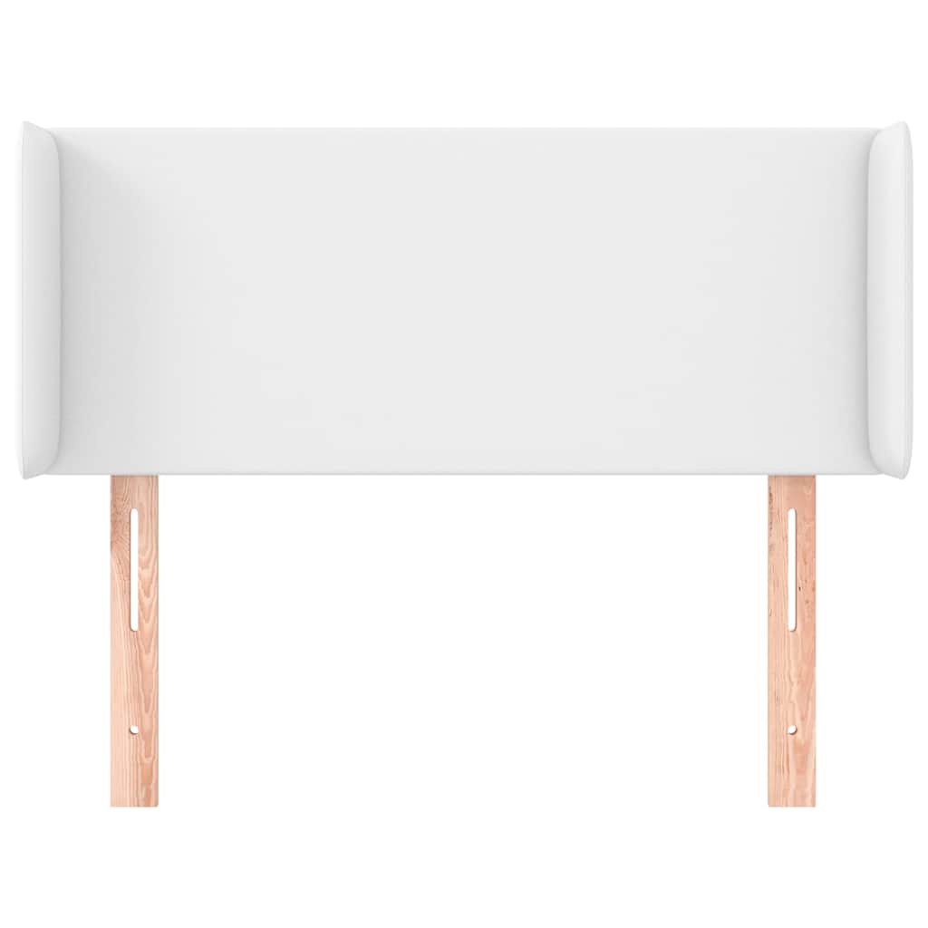 vidaXL Hoofdbord met randen 93x16x78/88 cm kunstleer wit, foto 2