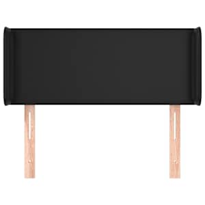 Čelo postele typu ušák černé 103 x 16 x 78/88 cm umělá kůže - obrázek 3