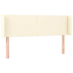 Čelo postele typu ušák krémové 147 x 16 x 78/88 cm umělá kůže - obrázek 2