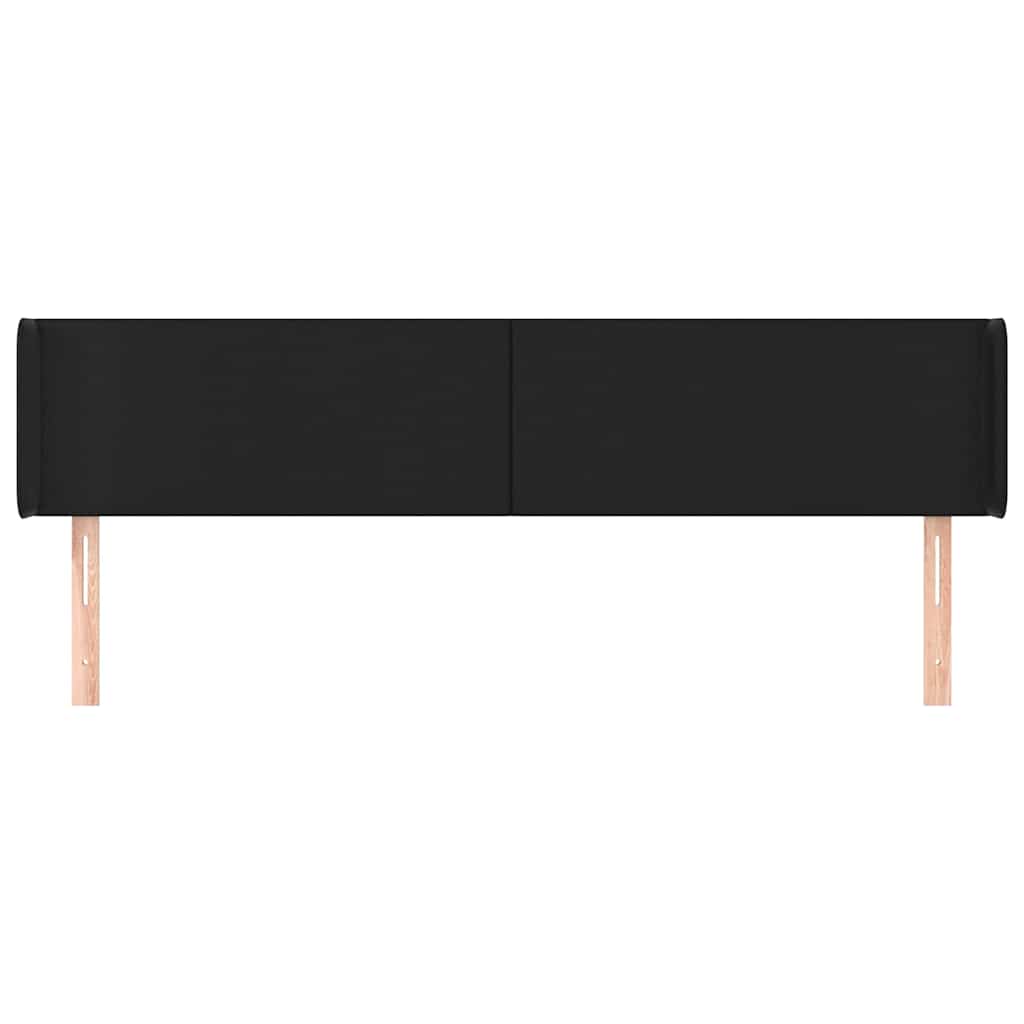 vidaXL Hoofdbord met randen 163x16x78/88 cm kunstleer zwart, foto 2