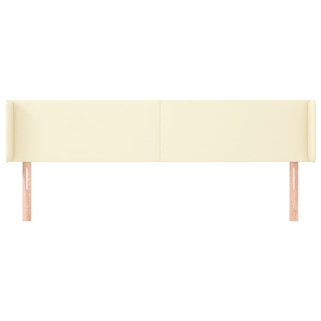 Thumbnail - vidaXL Kopfteil mit Ohren Creme 183x16x78/88 cm Kunstleder