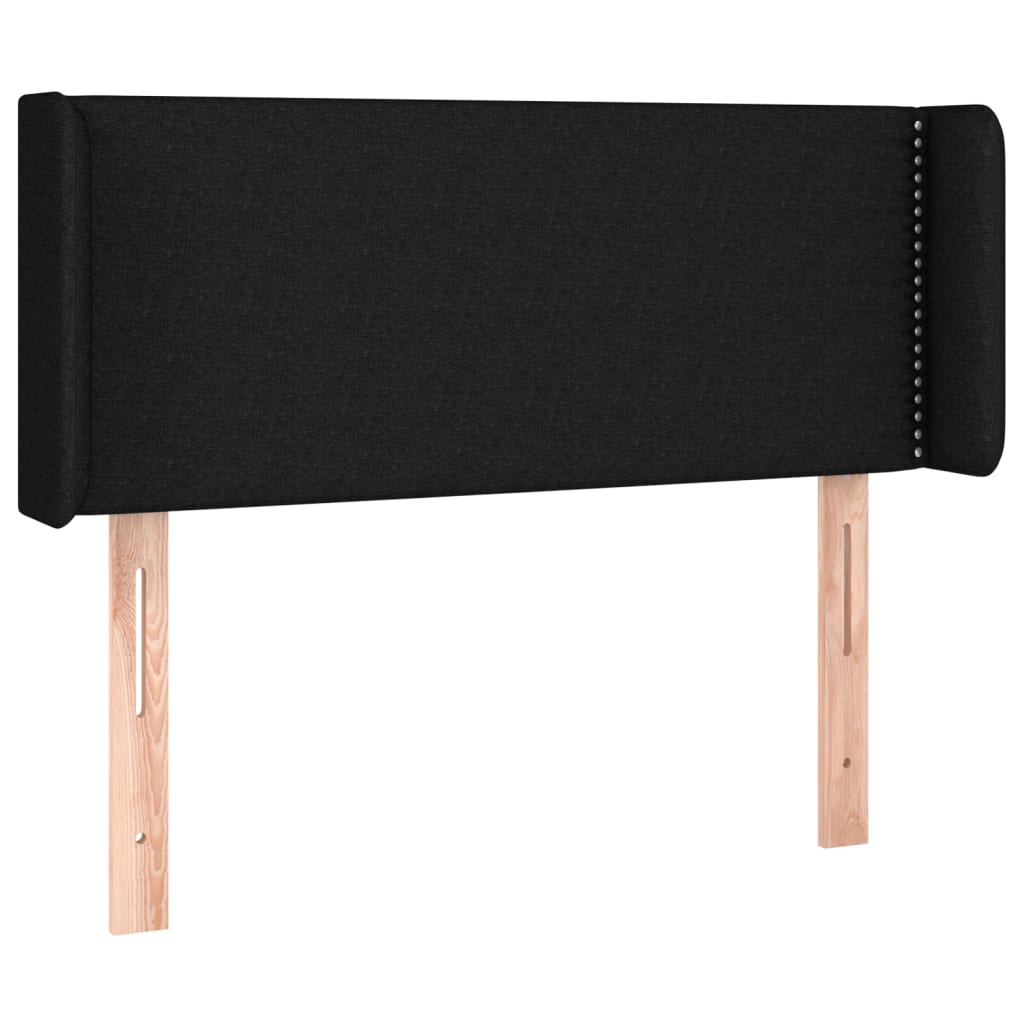 vidaXL Čelo postele typu ušák černé 83 x 16 x 78/88 cm textil