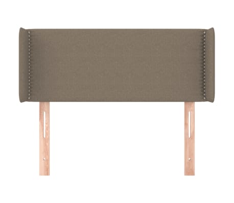 vidaXL Galvūgalis su auselėmis,taupe spalvos,83x16x78/88cm, audinys