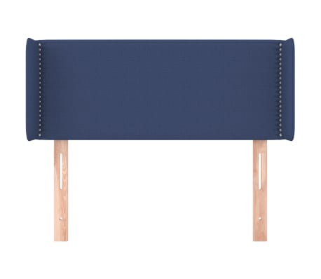 vidaXL Uzglavlje s u&scaron;ima plavo 83x16x78/88 cm od tkanine