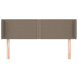 vidaXL Galvūgalis su auselėmis,taupe spalvos,147x16x78/88cm, audinys
