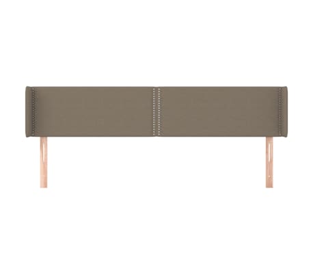 vidaXL Κεφαλάρι με Πτερύγια Taupe 163x16x78/88 εκ. Υφασμάτινο