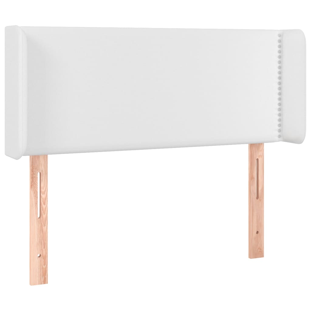 vidaXL Čelo postele typu ušák bílá 83 x 16 x 78/88 cm umělá kůže