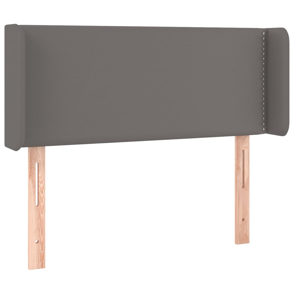 vidaXL Čelo postele typu ušák šedá 83 x 16 x 78/88 cm umělá kůže