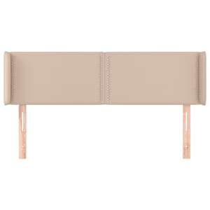 vidaXL Uzglavlje s u&scaron;ima boja cappuccina 147x16x78/88 cm umjetna koža