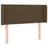 vidaXL voodipeats servadega, tumepruun, 83x16x78/88 cm, kangas