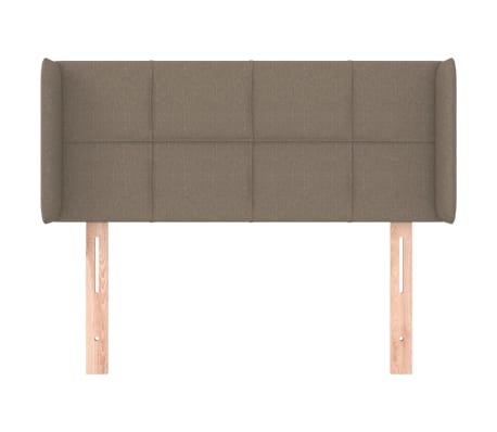 vidaXL Tête de lit avec oreilles Taupe 93x16x78/88 cm Tissu