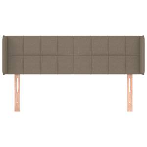 Čelo postele typu ušák taupe 147 x 16 x 78/88 cm textil - obrázek 3