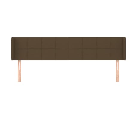 vidaXL Cabecero de tela gris oscuro 163x16x78/88 cm