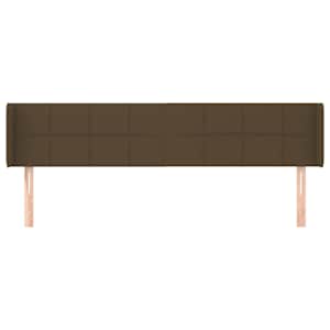 vidaXL Cabecero de tela gris oscuro 163x16x78/88 cm