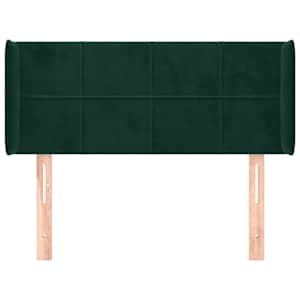 Čelo postele typu ušák tmavě zelená 93x16x78/88 cm samet - obrázek 3