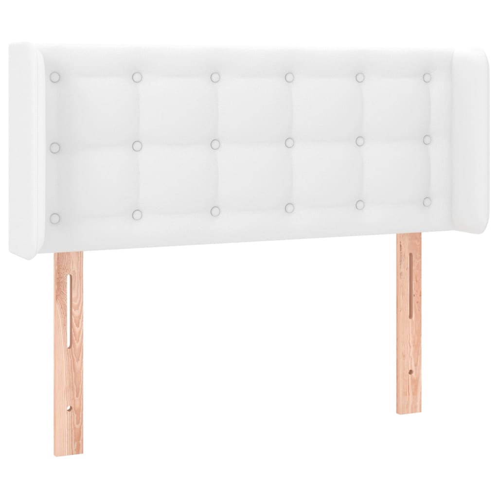 vidaXL Čelo postele typu ušák bílá 83 x 16 x 78/88 cm umělá kůže