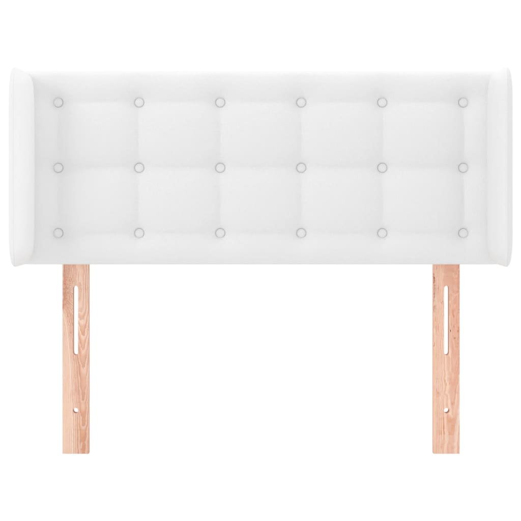 vidaXL fehér műbőr szárnyas fejtámla 83x16x78/88 cm